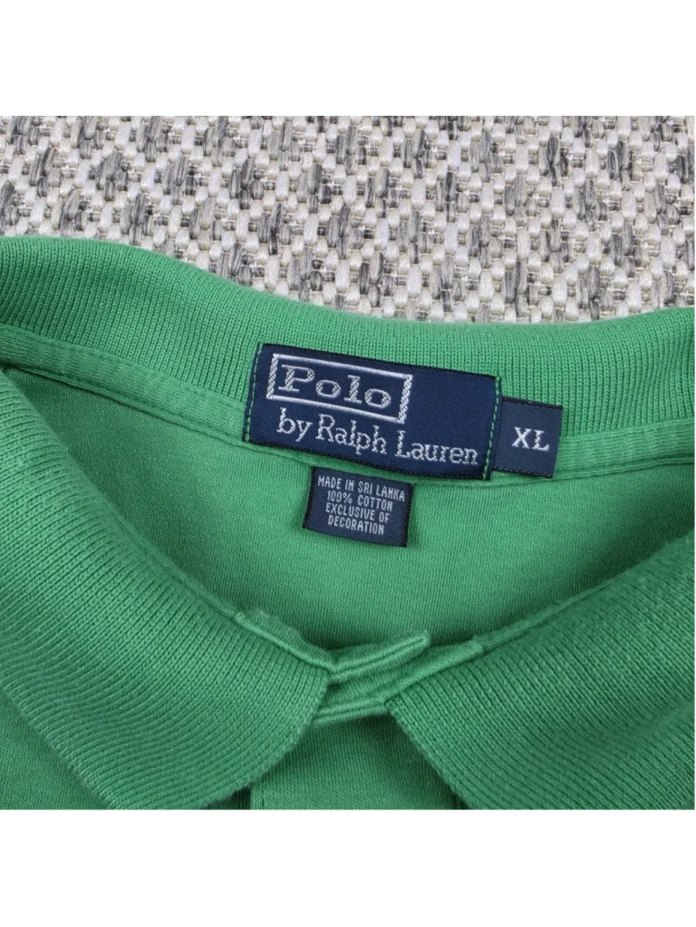 Polo Ralph Lauren XL Green Short Sleeve Polo Shirt Pink Pony Cotton Men